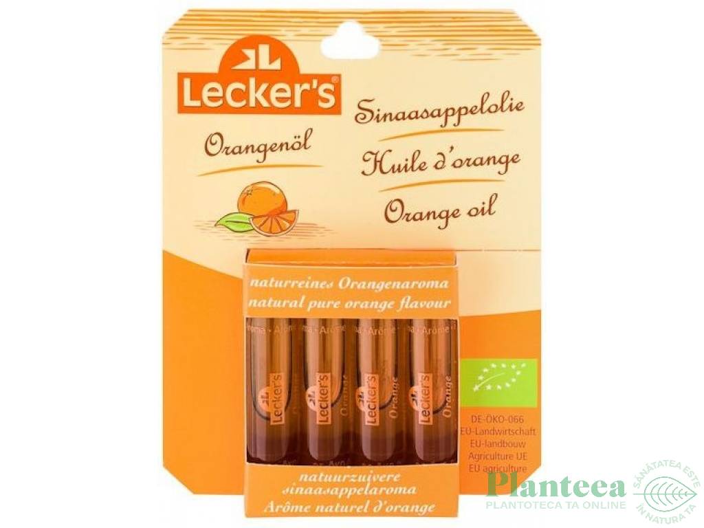 Esenta ulei portocale fiole eco 4x2ml - LECKER`S