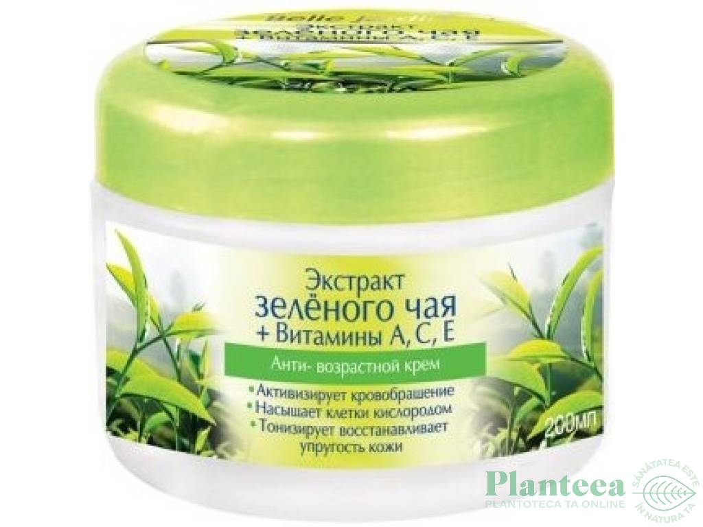 Crema antiage ceai verde colagen elastina Spa Naturelle 200ml - BELLE JARDIN