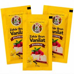 Set Zahar brun vanilat bourbon 3x8g - SOLARIS