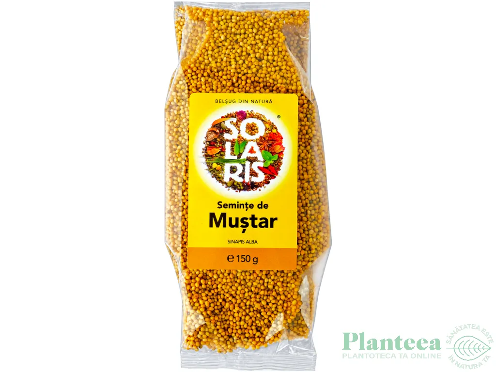 Condiment mustar boabe 150g - SOLARIS
