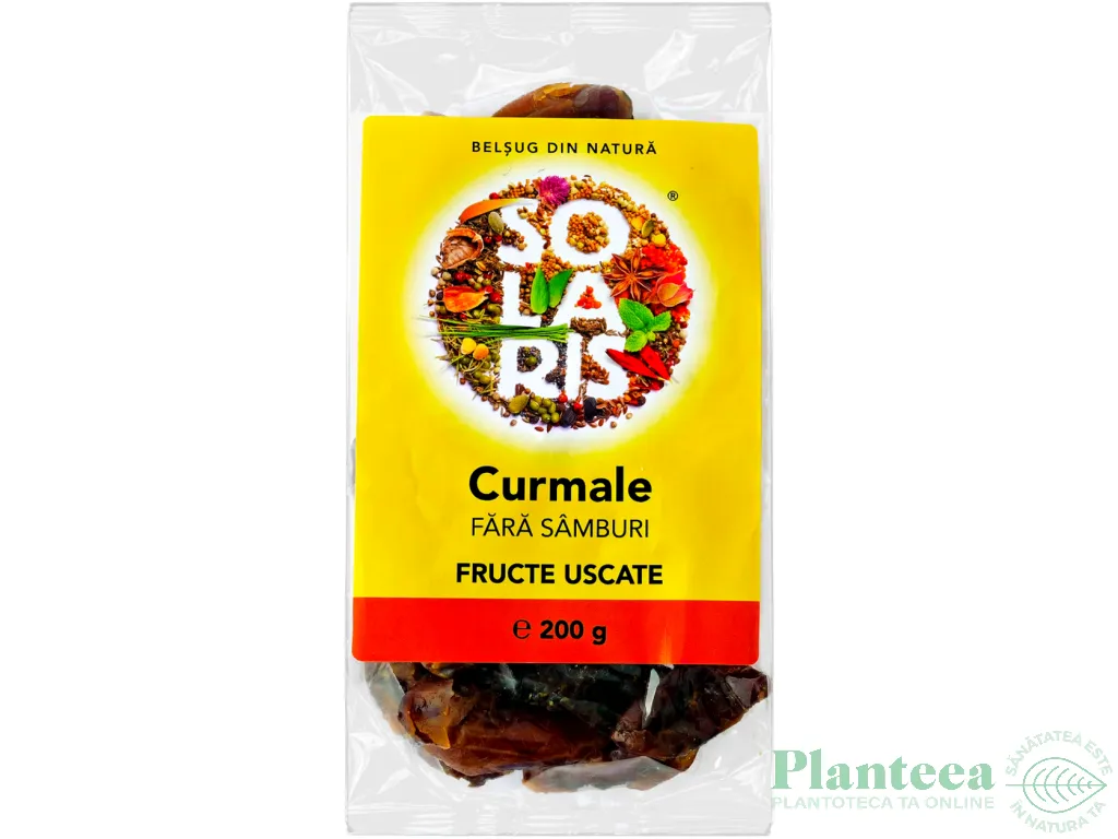 Curmale uscate fara samburi 200g - SOLARIS