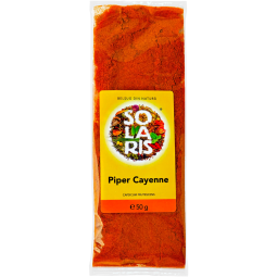 Condiment piper cayenne macinat 50g - SOLARIS