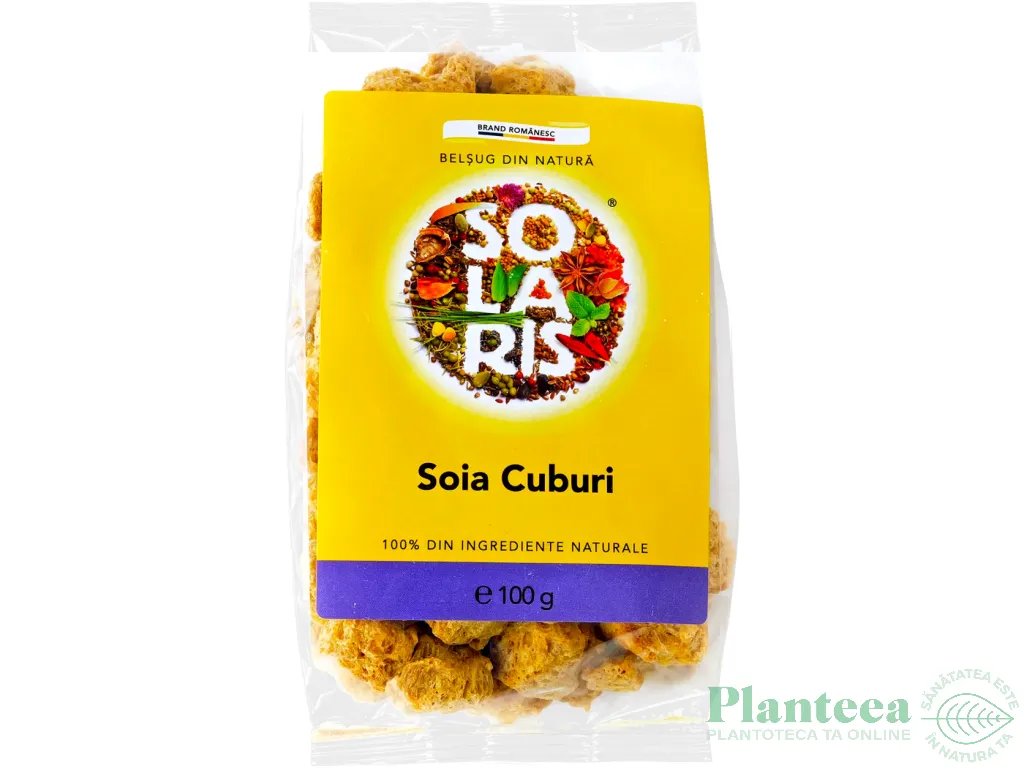Soia texturata cuburi 100g - SOLARIS