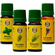 Kit 4 uleiuri esentiale de baza 4x10ml - SOLARIS