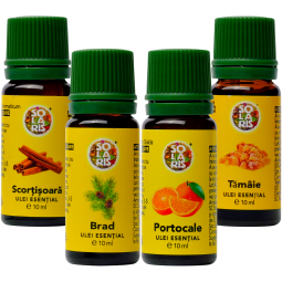 Kit 4 uleiuri esentiale Arome de Sarbatoare 4x10ml - SOLARIS