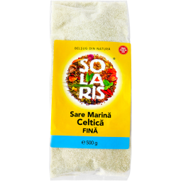 Sare mare fina celtica neiodata 500g - SOLARIS