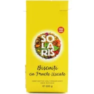 Biscuiti integrali fructe uscate fara zahar 110g - SOLARIS