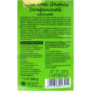 Cafea verde arabica macinata decofeinizata 100g - SOLARIS