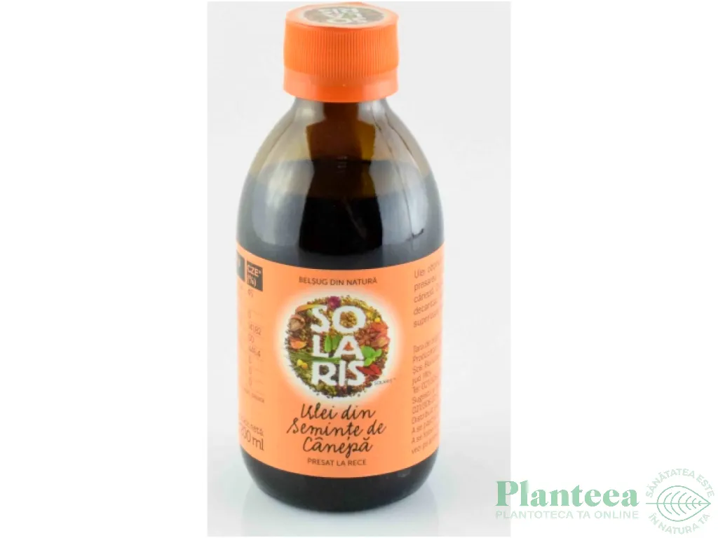 Ulei canepa 200ml - SOLARIS