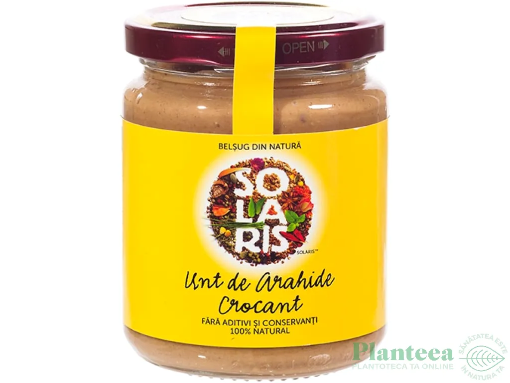Unt arahide crocant 250g - SOLARIS