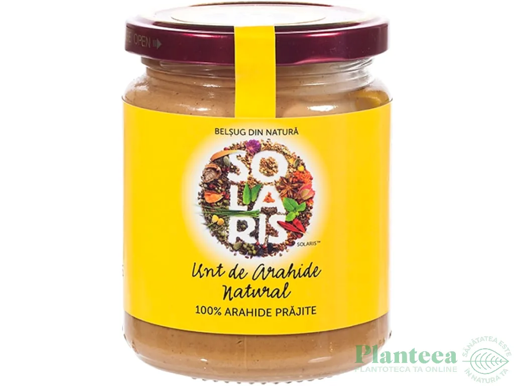 Unt arahide natural 250g - SOLARIS