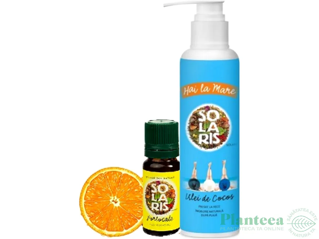 Pachet [ulei cocos dupa plaja+ulei esential portocala] 2b - SOLARIS
