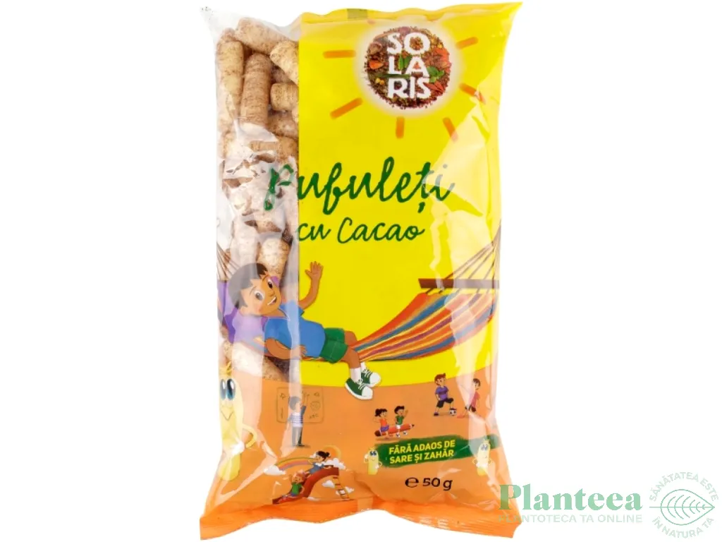 Pufuleti porumb cacao 50g - SOLARIS
