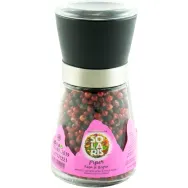 Condiment piper rosu negru boabe rasnita reutiizabila 70g - SOLARIS