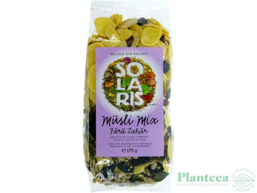 Musli mix fara zahar 175g - SOLARIS