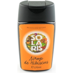 Indulcitor sirop agave hibiscus 170ml - SOLARIS