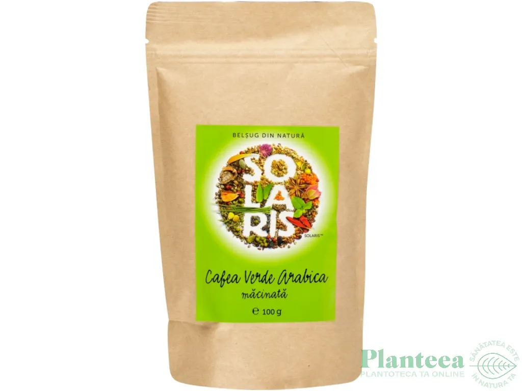 Cafea verde arabica macinata 100g - SOLARIS