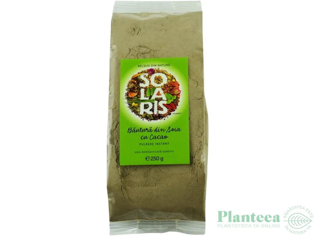 Lapte praf soia integrala cacao 250g - SOLARIS