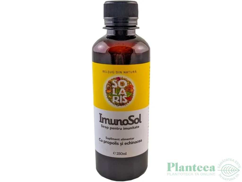 Sirop imunitate cu miere Imunosol 250ml - SOLARIS