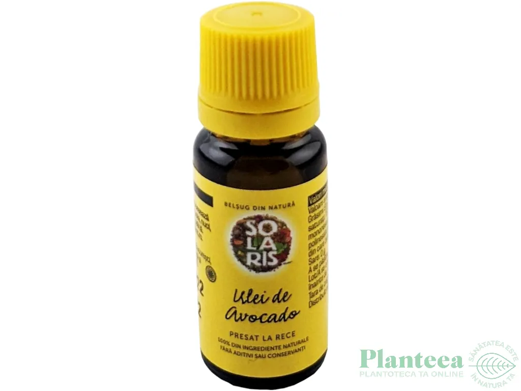 Ulei avocado 10ml - SOLARIS