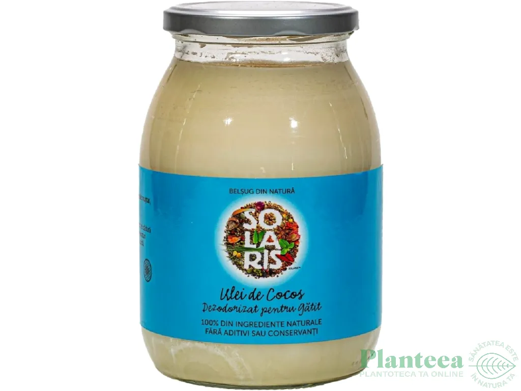 Ulei cocos dezodorizat pt gatit 1L - SOLARIS