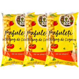 Set Pufuleti porumb belsug legume fara sare 3x50g - SOLARIS