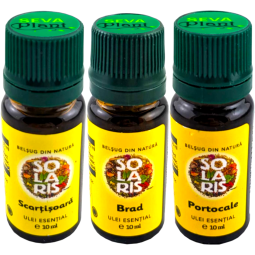 Kit 3 uleiuri esentiale Mirosul Craciunului 3x10ml - SOLARIS