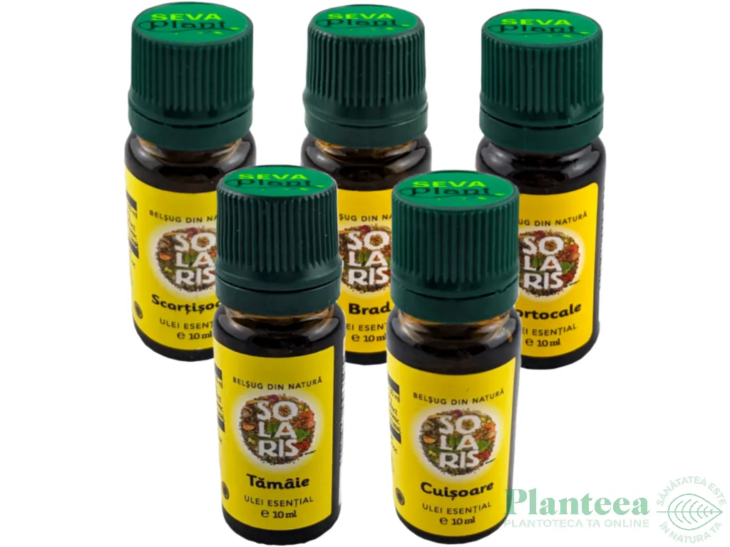 Kit 5 uleiuri esentiale Magia aromelor de Iarna 5x10ml - SOLARIS