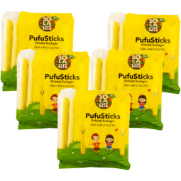 Set Pufuleti porumb fara sare fara gluten PufuSticks eco 5x60g - SOLARIS