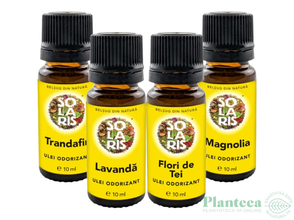 Kit 4 uleiuri odorizante Antistres si Relaxare 4x10ml - SOLARIS