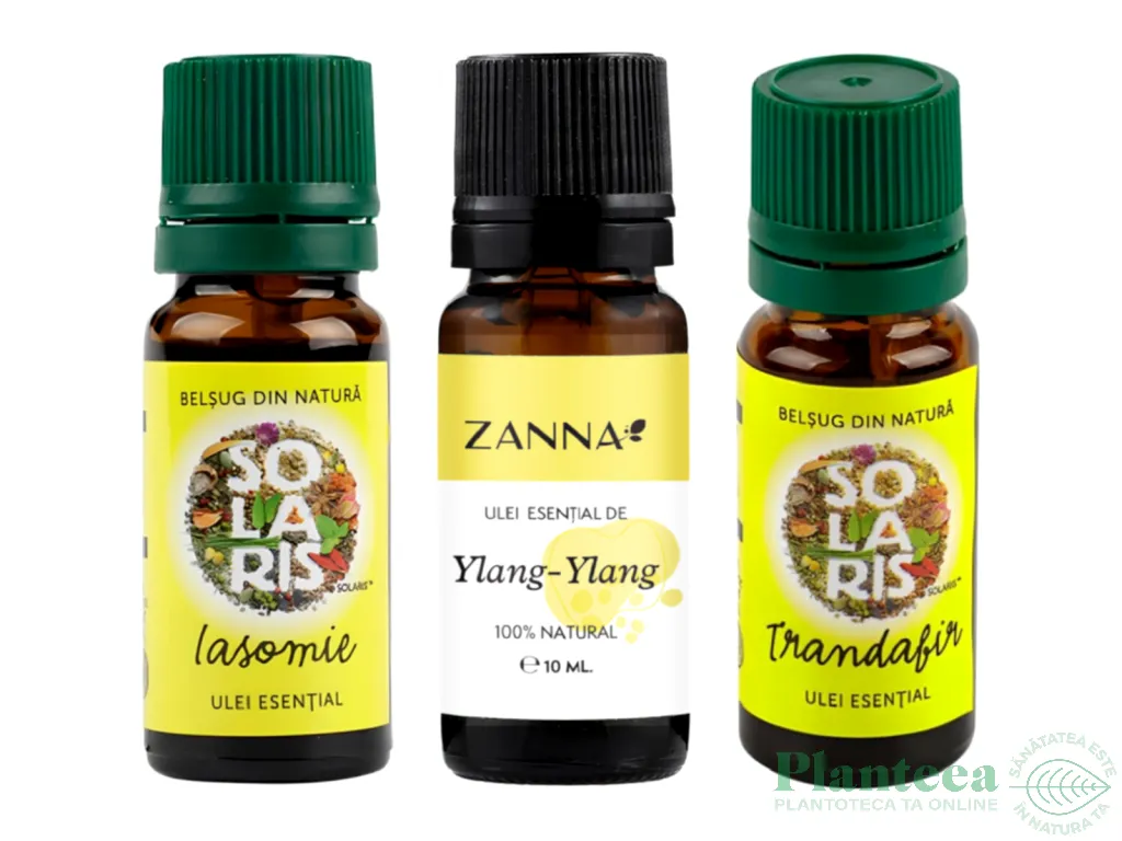 Kit 3 uleiuri esentiale Aromele Dragostei Trio for Love 3x10ml - SOLARIS