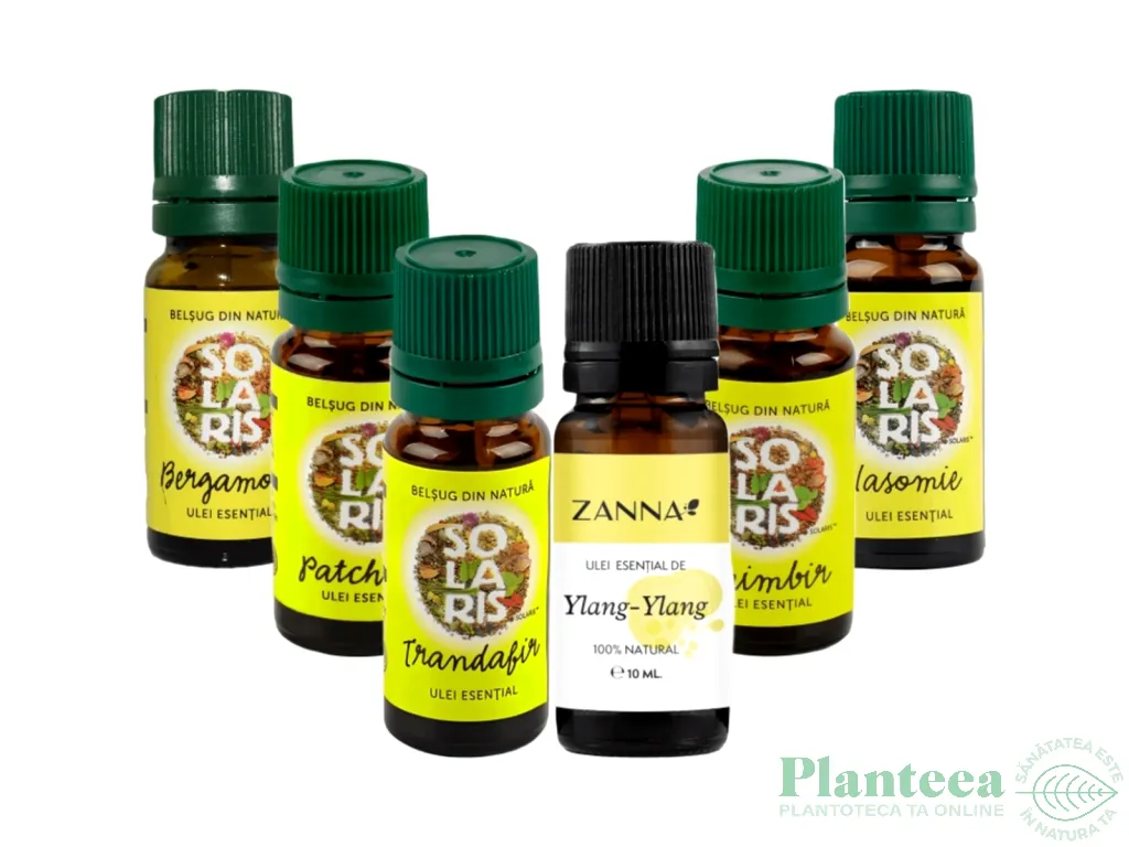 Kit 6 uleiuri esentiale Aromele Dragostei Sextet for Love 6x10ml - SOLARIS