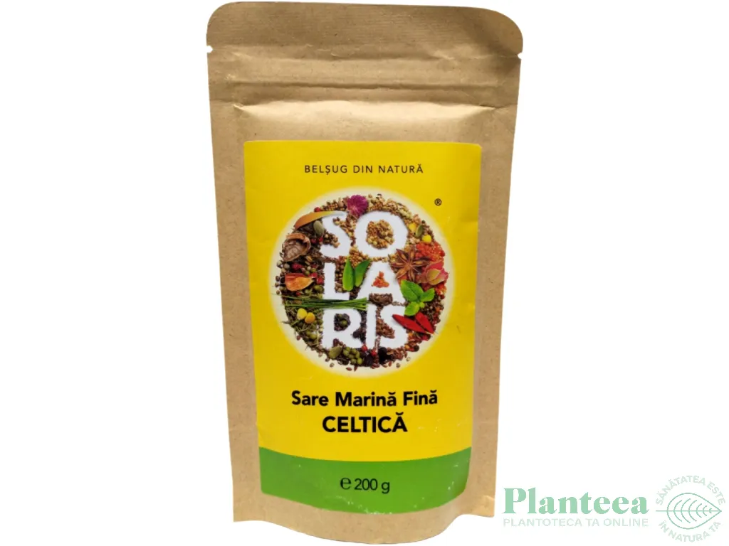 Sare mare fina celtica neiodata 200g - SOLARIS