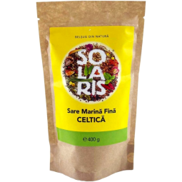 Sare mare fina celtica neiodata 400g - SOLARIS