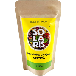 Sare mare grunjoasa celtica neiodata 200g - SOLARIS
