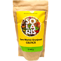 Sare mare grunjoasa celtica neiodata 400g - SOLARIS