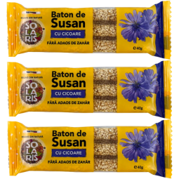 Set Batoane susan cicoare fara zahar 3x40g - SOLARIS