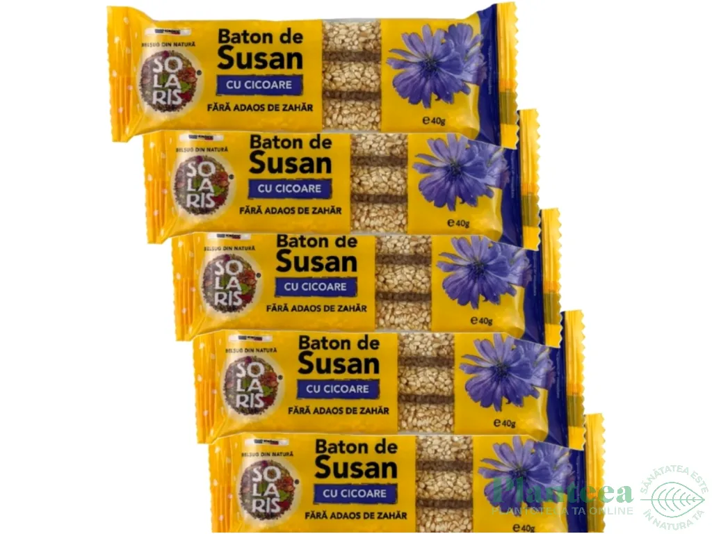 Set Batoane susan cicoare fara zahar 5x40g - SOLARIS