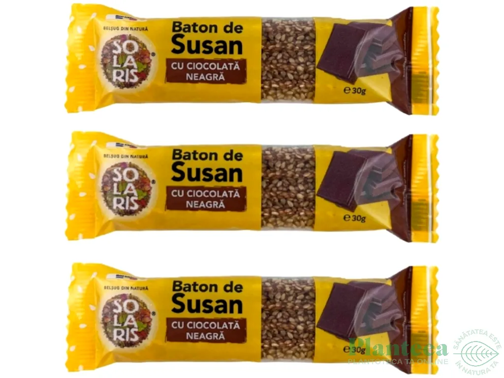 Set Batoane susan ciocolata neagra 3x30g - SOLARIS