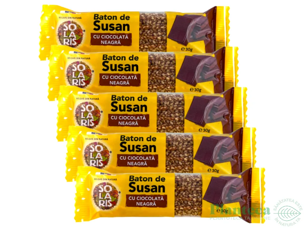 Set Batoane susan ciocolata neagra 5x30g - SOLARIS
