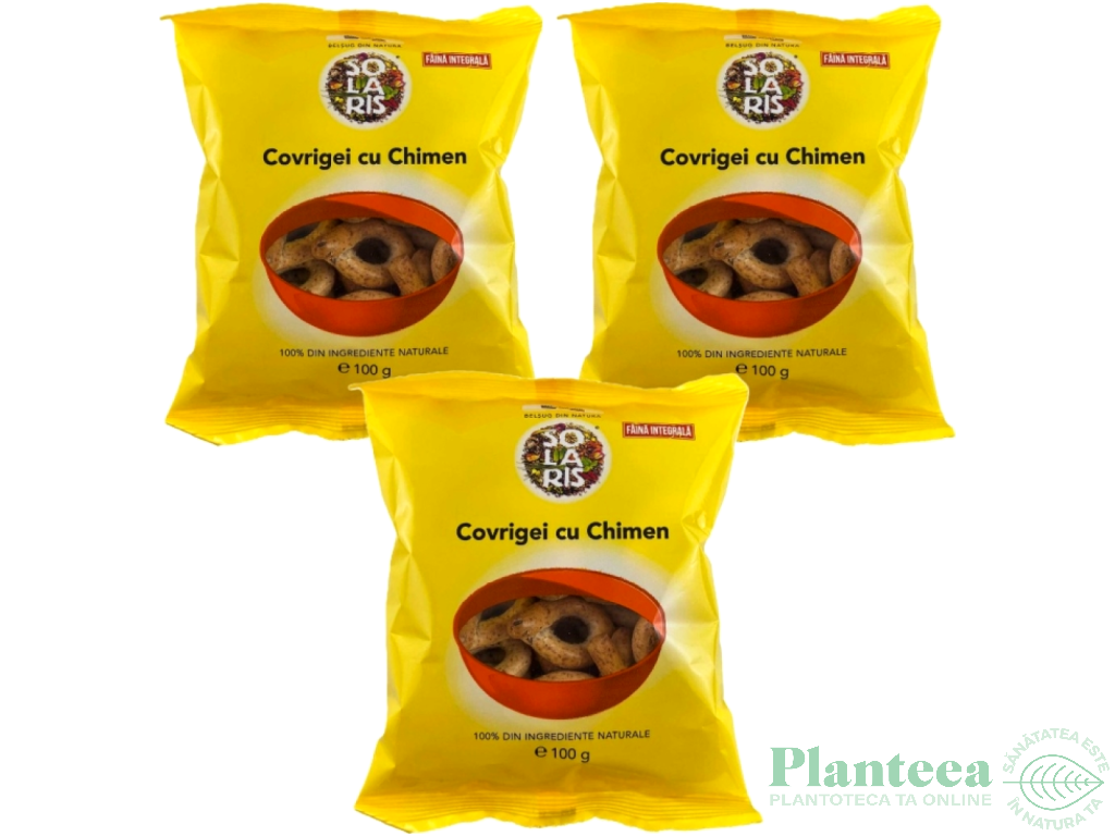 Set Covrigei integrali chimen 3x100g - SOLARIS