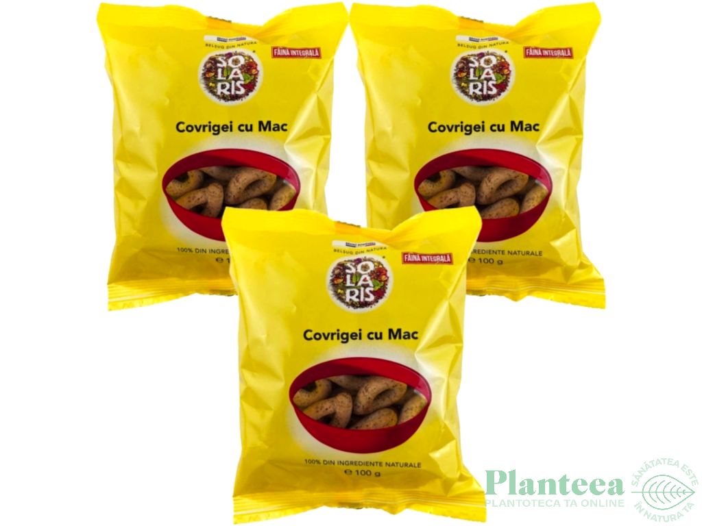 Set Covrigei integrali mac 3x100g - SOLARIS