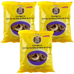 Set Covrigei integrali seminte chia quinoa 3x100g - SOLARIS