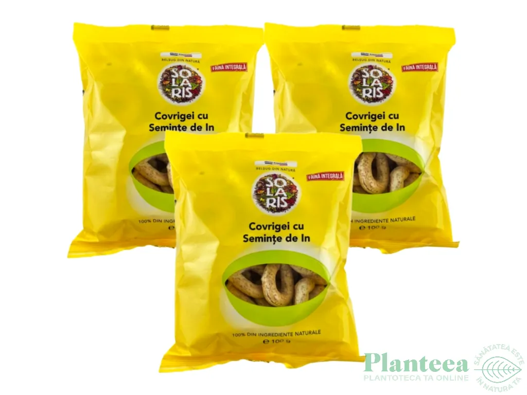 Set Covrigei integrali seminte in 3x100g - SOLARIS