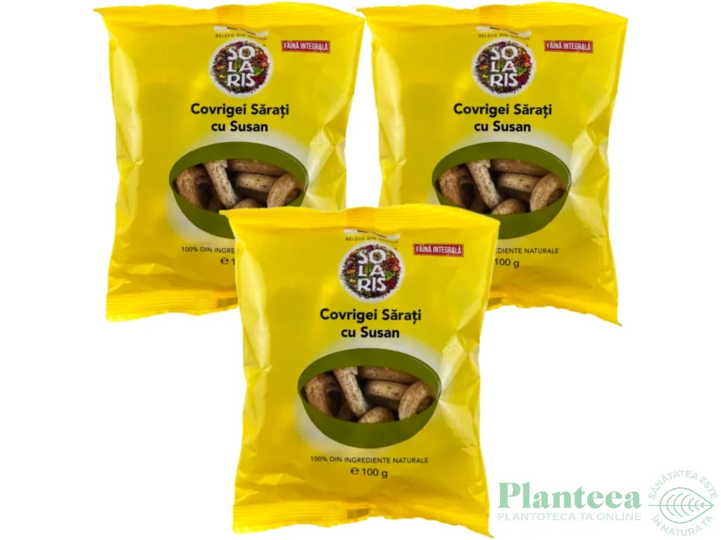 Set Covrigei integrali sarati susan 3x100g - SOLARIS