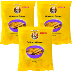 Set Grisine integrale chimen 3x100g - SOLARIS
