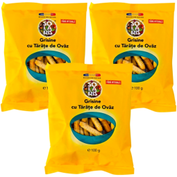 Set Grisine integrale tarate ovaz 3x100g - SOLARIS