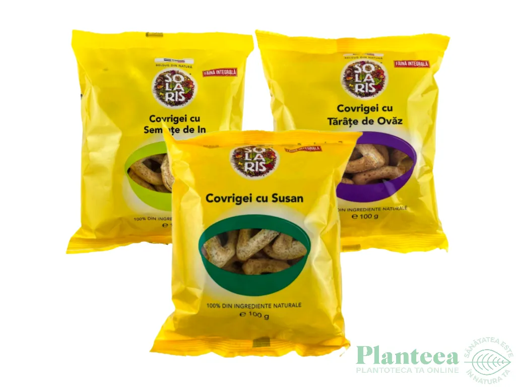 Set Covrigei integrali [in+susan+tarate ovaz] 3x100g - SOLARIS