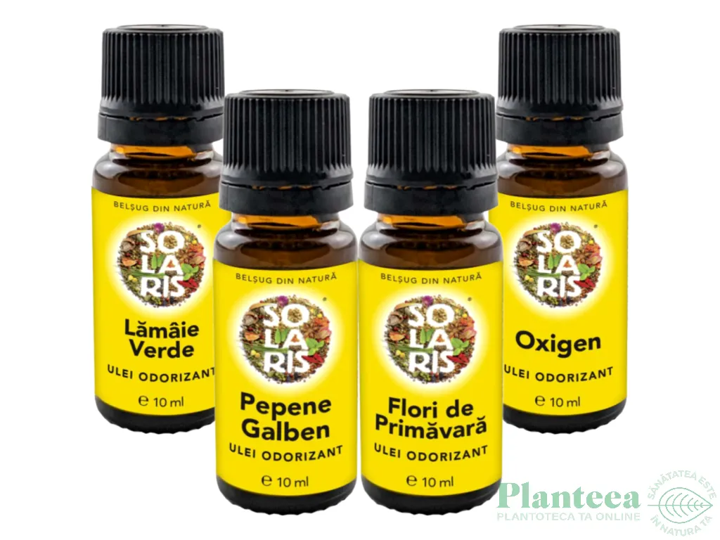 Kit 4 uleiuri odorizante Energie Pozitiva 4x10ml - SOLARIS