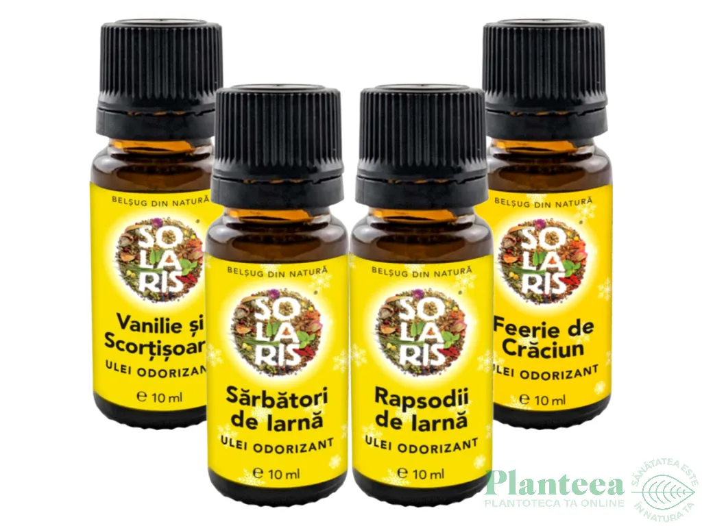 Kit 4 uleiuri odorizante Bucuria Sarbatorilor 4x10ml - SOLARIS